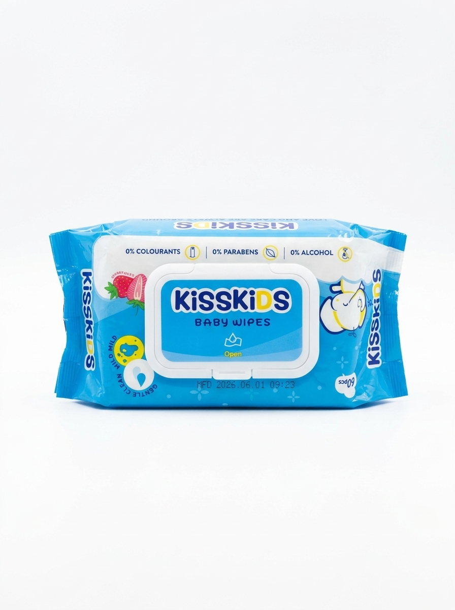 Kiss Kids Baby Wipes by 120